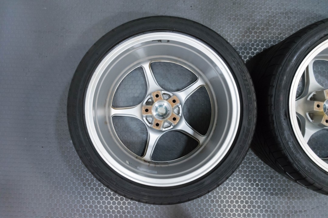 GT-Rサイズ ENKEI Racing RP-02 シルバー 9J +22 PCD114.3 BNR32 BCNR33 R32 R33 GTR　4本 美品 廃盤品ENKEI Racing RP02 17in 9J +22 PCD114.3 ホイールのみ 4