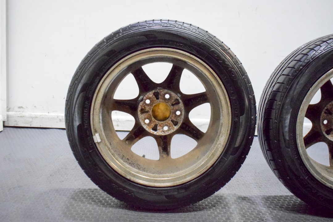 99 Type R White Rims Set of 4 Used 15x6+50 JDM 97-00 Honda Civic EK9 Type R OEM wheels in ...