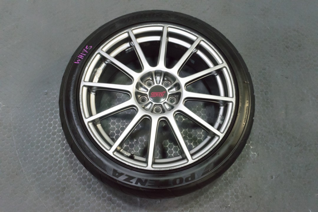 Clean JDM OEM Subaru Version 8 STi Spec C 5x100 Enkei 18 Inch Wheels ...