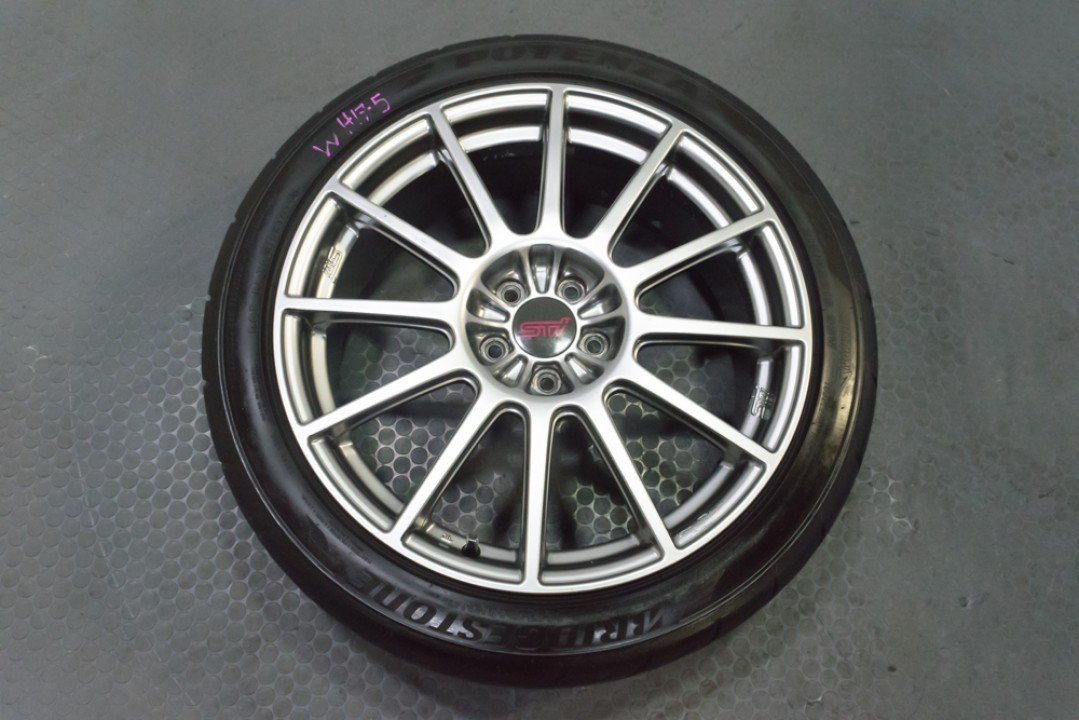 Subaru N8 Rims Clean JDM OEM Subaru Version 8 STi Spec C 5x100 Enkei 18 Inch Wheels ...