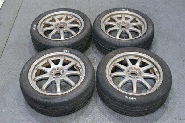 Used JDM Work Emotion XD9 Wheels 17x7+47 Subaru WRX 5x100 GC8 GDB