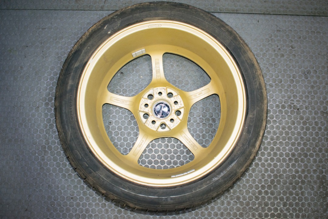 JDM Rays Gram Lights 57c Gold 5 spoke Wheels 17x7.5 5x100 +40