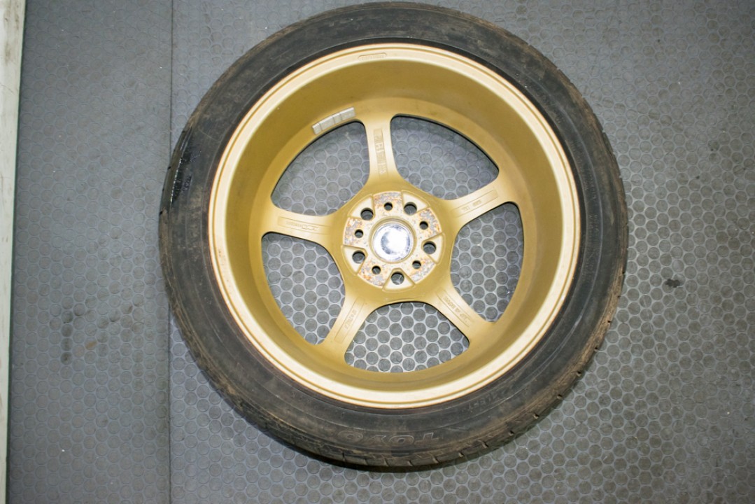 JDM Rays Gram Lights 57c Gold 5 spoke Wheels 17x7.5 5x100 +40