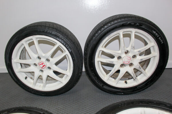JDM Honda Integra DC5 Type R OEM White 17-Inch Wheels – 5×114.3 Bolt ...