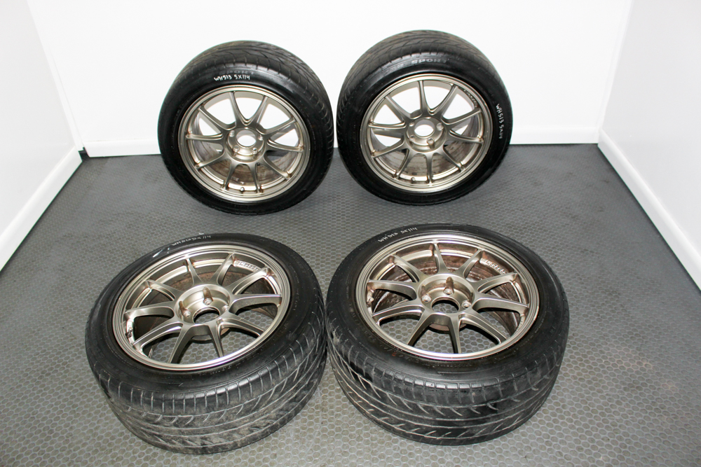 Shop authentic JDM WedSport TC105N wheels – 17x9J +49 with rare 5x114.3 bolt pattern. Lightweight forged rims for classic JDM builds. Available now at J-Spec Auto Sports.