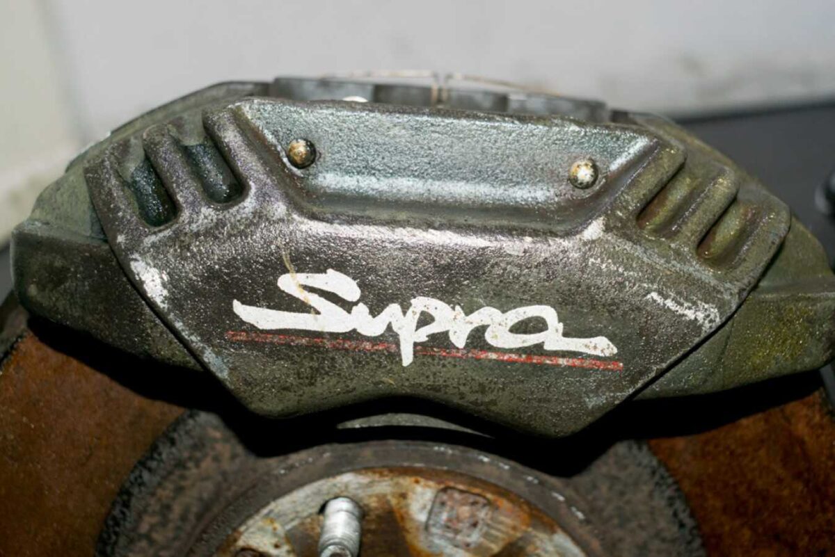StopTech 93-98 Toyota Supra (Turbo/Non-Turbo) 355x32 Bi-Slot STR-60 Front Gen-5 Trophy Big Brake Kit main image 1