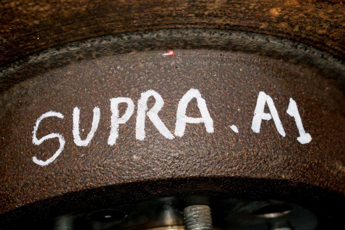StopTech 93-98 Toyota Supra (Turbo/Non-Turbo) 355x32 Bi-Slot STR-60 Front Gen-5 Trophy Big Brake Kit main image 0