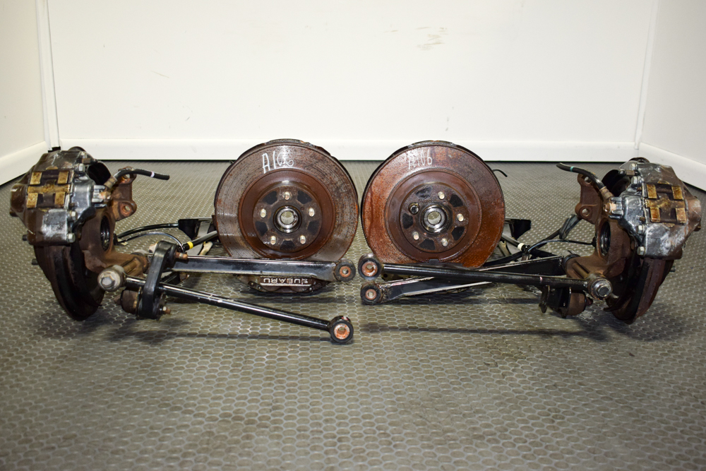 thumbnail image 2 of Pair Rear Brake Calipers With Brackets For Subaru Forester (09-13) & Impreza WRX – Direct Fit 2 of 4