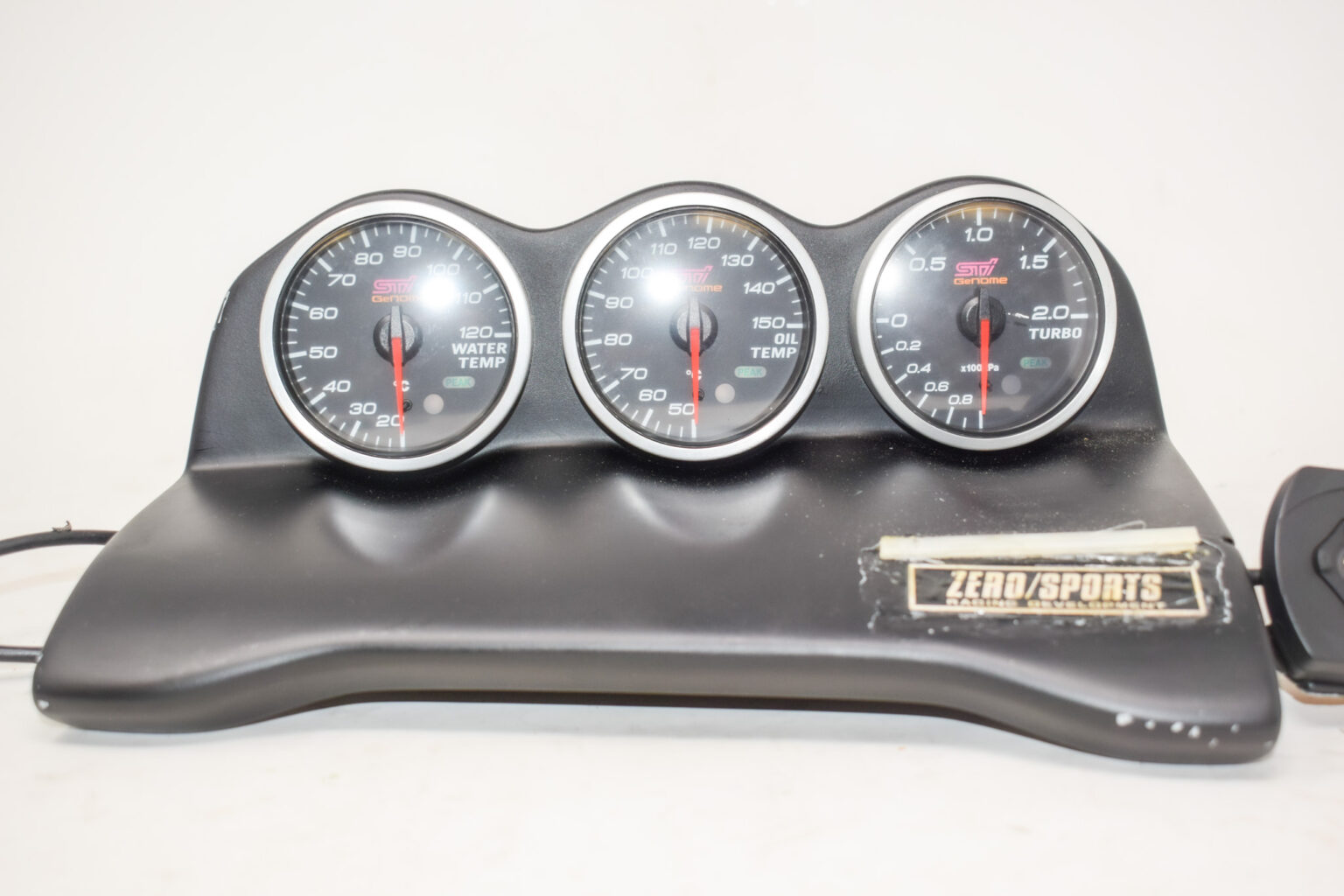 Timer Pod WRX/STI ZERO SPORTS Triple Gauge Pod with Gauges, STI Genome, and Blitz ...