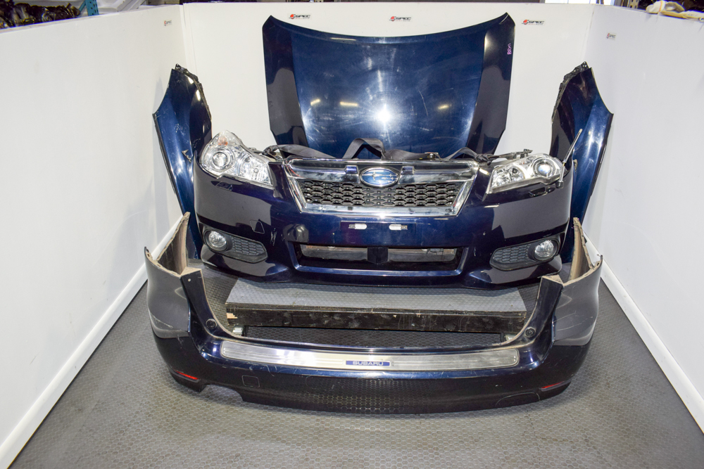 “JDM Subaru Legacy BRM Complete Nose Cut with Hood, Headlights, Grille, and Fenders”