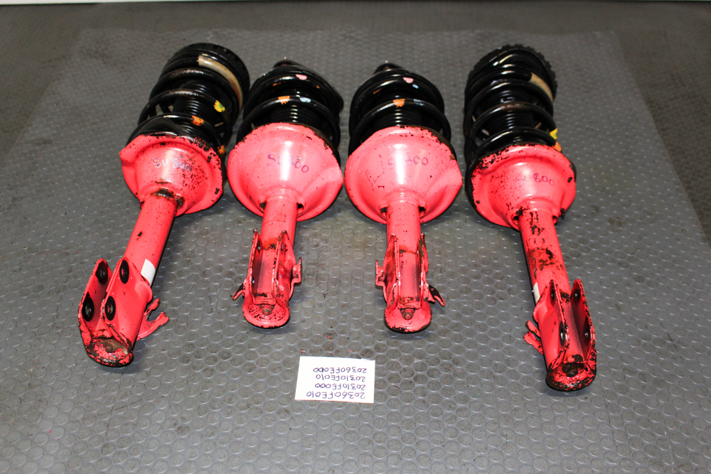 JDM Subaru WRX STI GDB Pink Struts with Springs 5x100