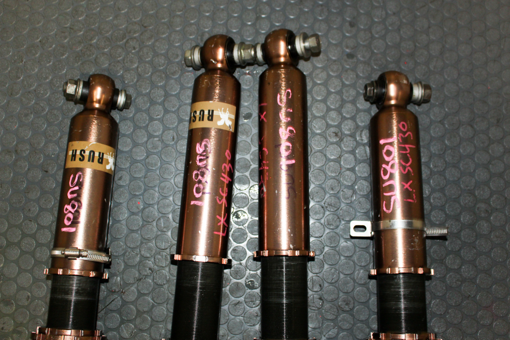 JDM RUSH coilovers for 2002–2010 Lexus SC430