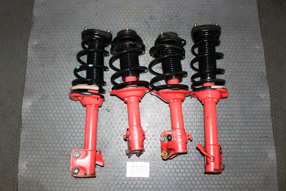 “2002 2003 JDM Subaru WRX STI GDB pink struts 5x100”