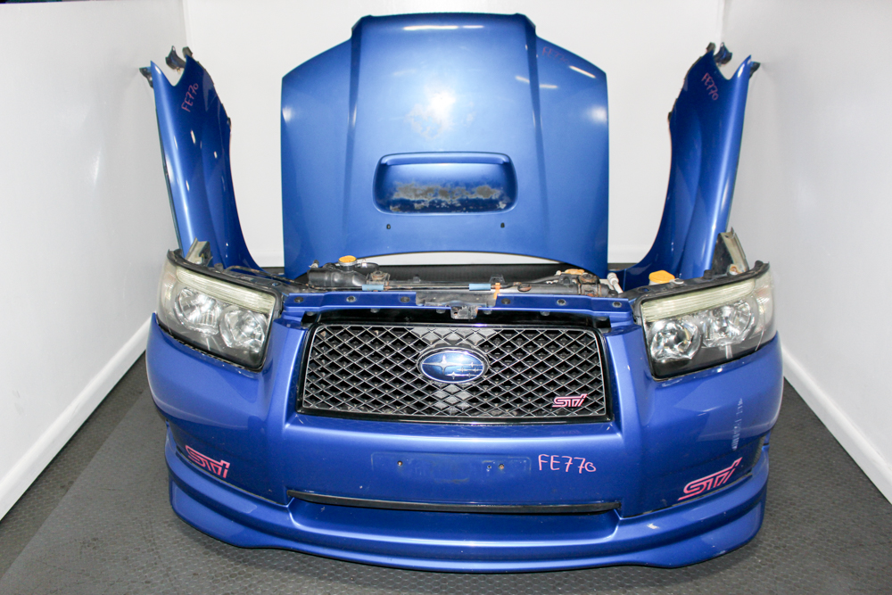 JDM Subaru Forester STI SG9 front end rally blue