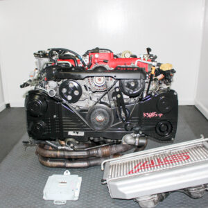 Subaru EJ207 Version 7 STI engine EJ207 V7 STI engine with VF37 turbo Subaru WRX STI EJ207 twin scroll engine JDM Subaru EJ207 STI engine for sale J-Spec Auto Sports EJ207 turbo engine