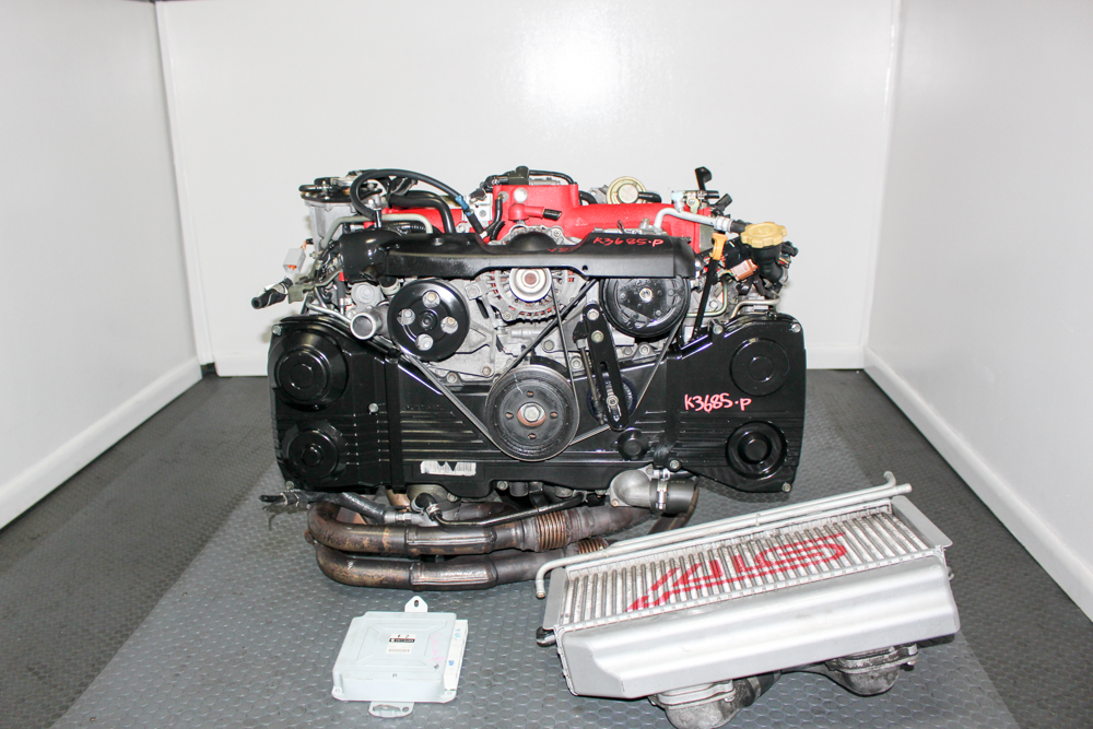 Subaru EJ207 Version 8 STI engine EJ207 V8 STI engine with VF37 turbo Subaru WRX STI EJ207 twin scroll engine JDM Subaru EJ207 STI engine for sale J-Spec Auto Sports EJ207 turbo engine