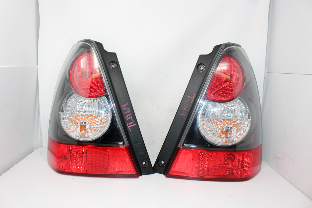 Subaru Forester STI SG9 tail lights black housing