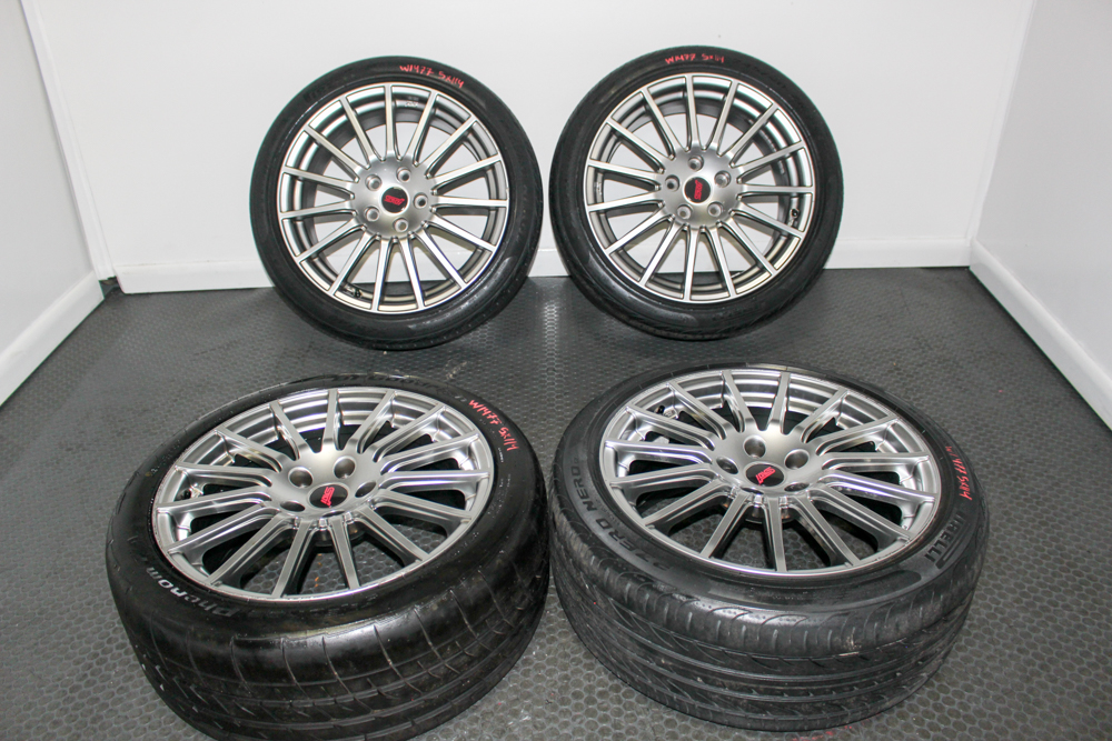 Subaru WRX STI Enkei wheels 18x8.5 +55 black