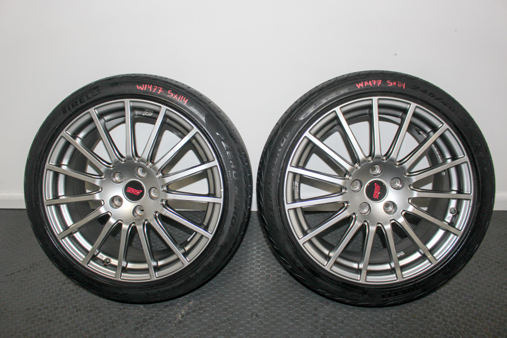 Subaru WRX STI Enkei wheels 18x8.5 +55 black