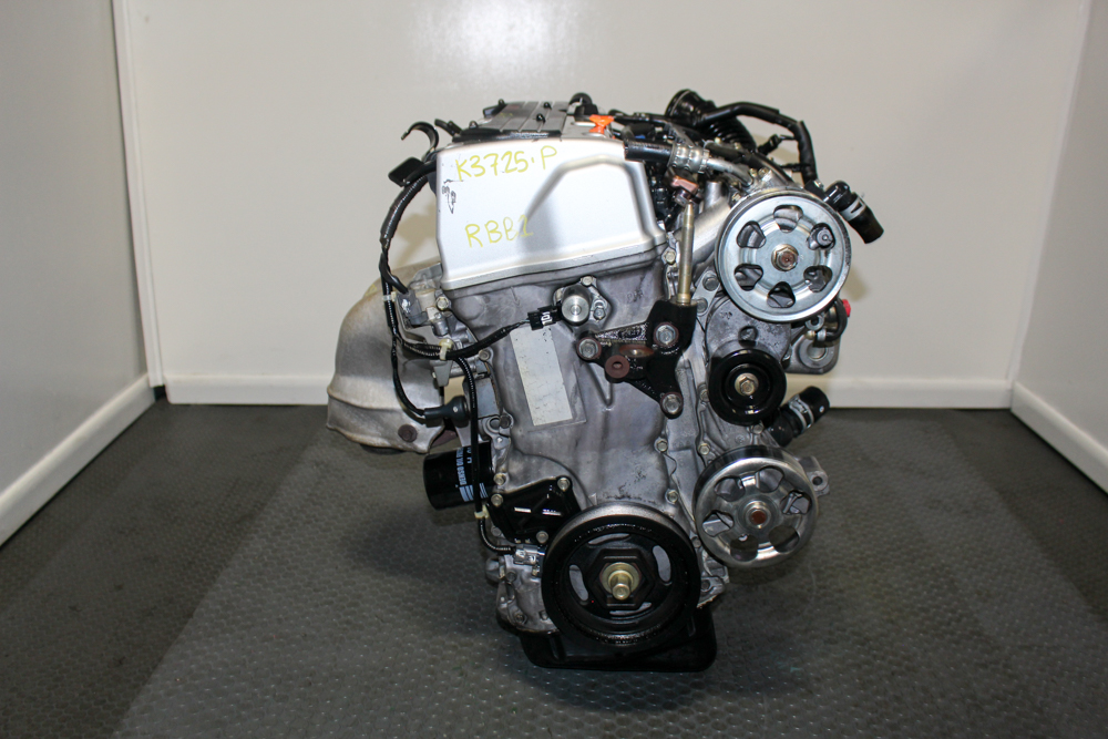 JDM 2004-2008 Honda Acura TSX K24A 2.4L DOHC i-VTEC engine with RBB cylinder head and 3-lobe camshaft, compression tested by J-Spec Auto Sports