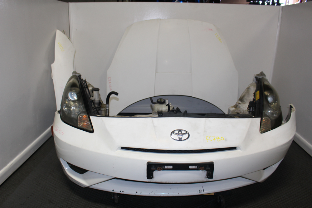 2000-2004 JDM Toyota Celica ZZT231 front end conversion with OEM headlights, front bumper, fenders, hood and nose cut from J-Spec Auto Sports