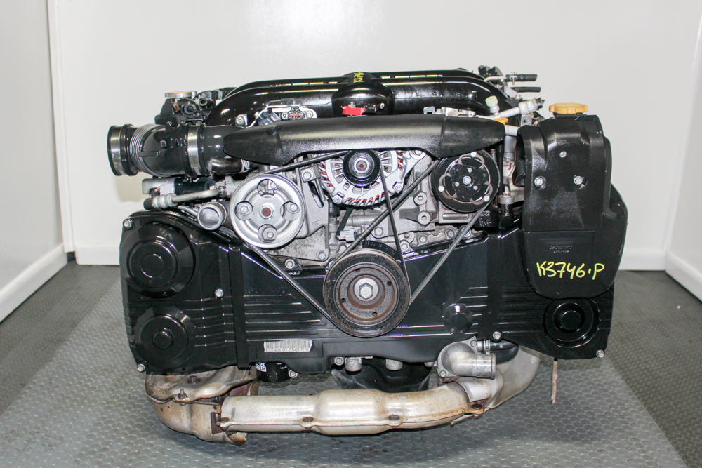 Compression-tested JDM Subaru EJ205 2.0L Single AVCS turbo engine for 2008-2012 WRX and 2006-2010 Forester XT EJ255 replacement from J-Spec Auto Sports