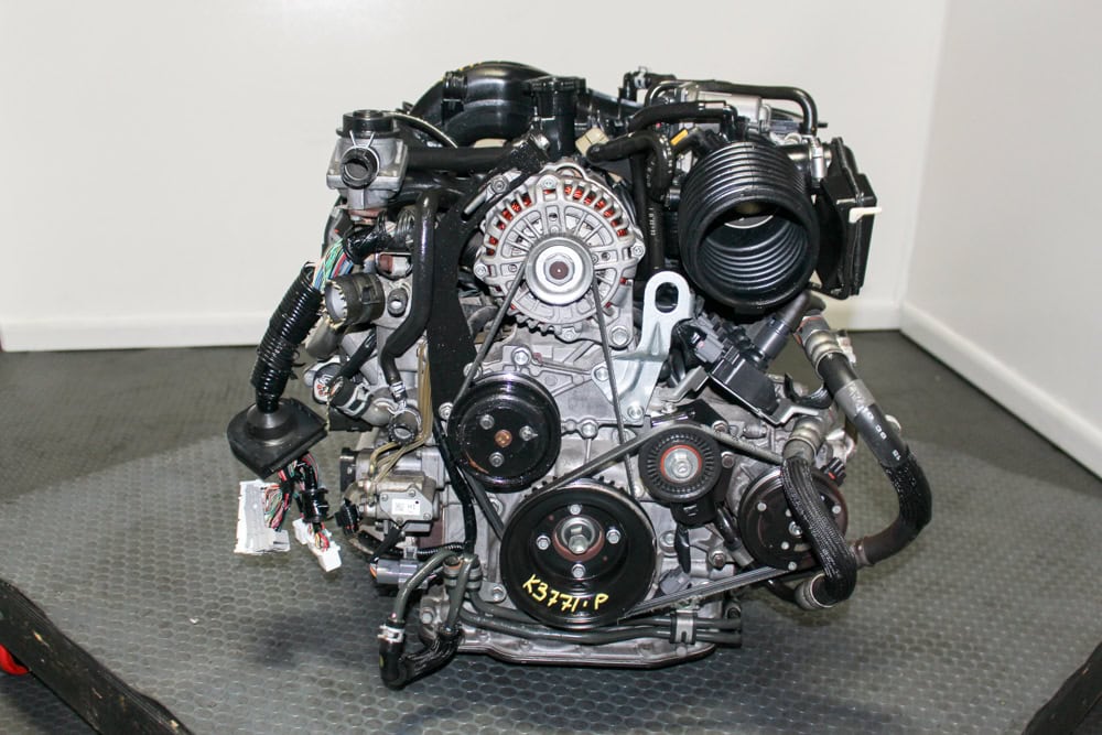 Low mileage JDM Mazda RX-8 13B-MSP RENESIS 6-Port rotary engine with automatic transmission for 2009-2011 compression tested by J-Spec Auto Sports