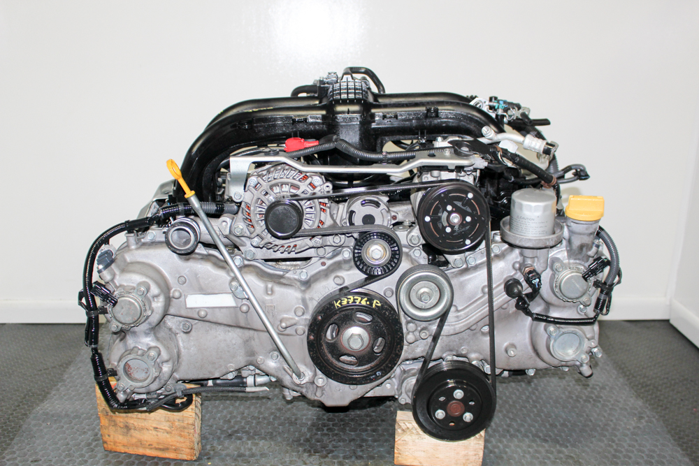 Premium Japanese quality low mileage JDM Subaru FB25 2.5L DOHC timing chain engine for 2011-2015 Subaru Forester compression tested by J-Spec Auto Sports