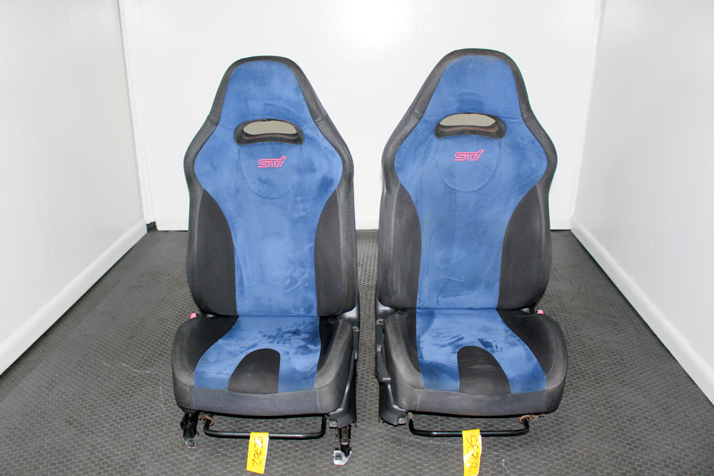 JDM Subaru WRX STI Version 9 GDB OEM Alcantara front seats pair