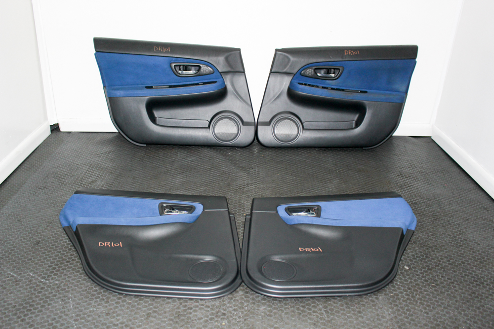 JDM Subaru WRX STI Version 9 complete door card set 2006-2007