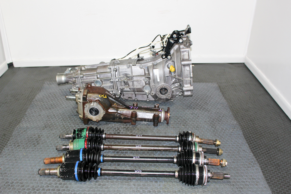 JDM Subaru 5-speed transmission TY758VSAAA with 4.11 rear diff and axles