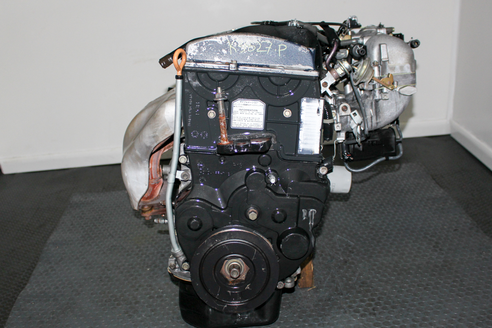 JDM Honda H23A Blue Top 2.3L DOHC VTEC engine, front view