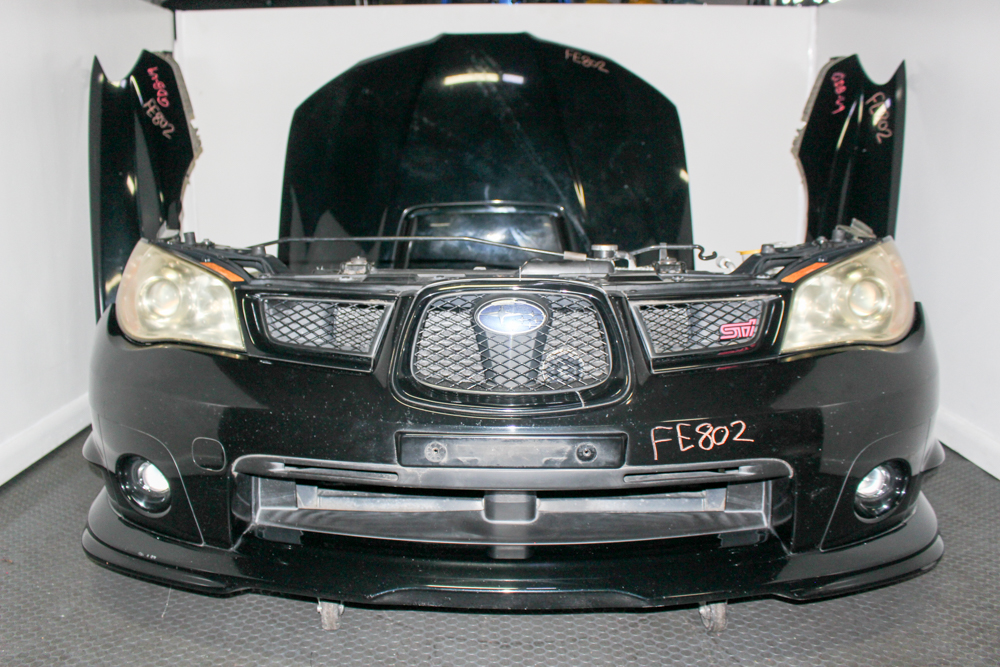 JDM 2006–2007 Subaru WRX STI Hawkeye front end conversion with HID headlights