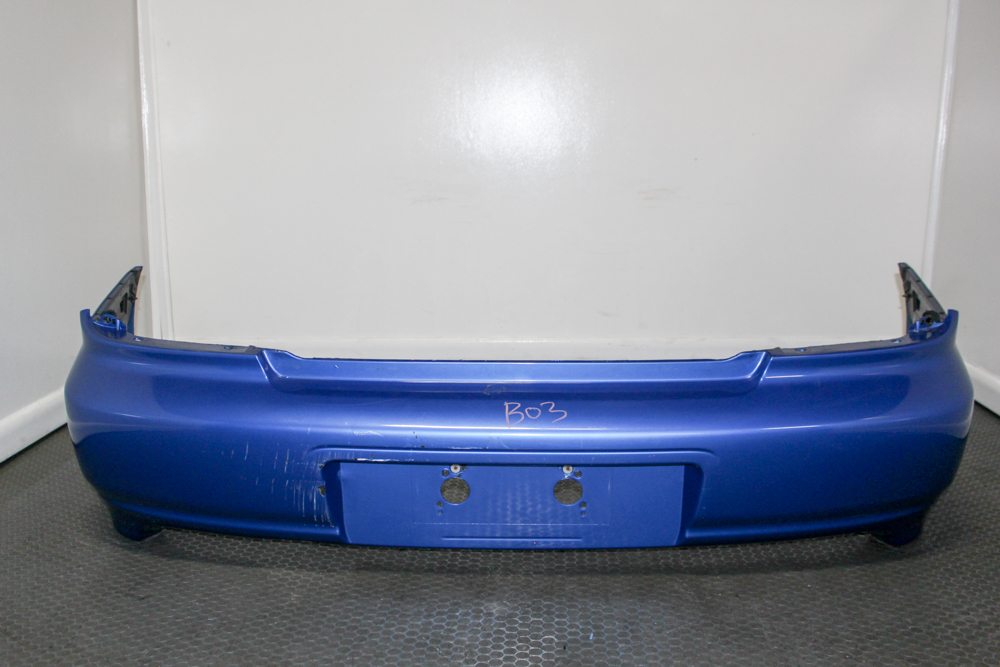 Used JDM genuine Subaru bugeye WRX rear bumper cover 57704FE050 in blue for 2002–2003 Impreza sedan