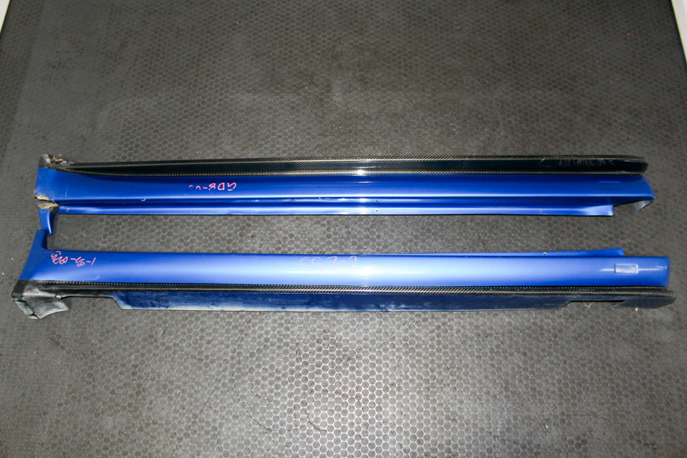 Used JDM VARIS rocker panels, side skirts, for 2004–2005 Subaru Impreza WRX STI, left and right pair