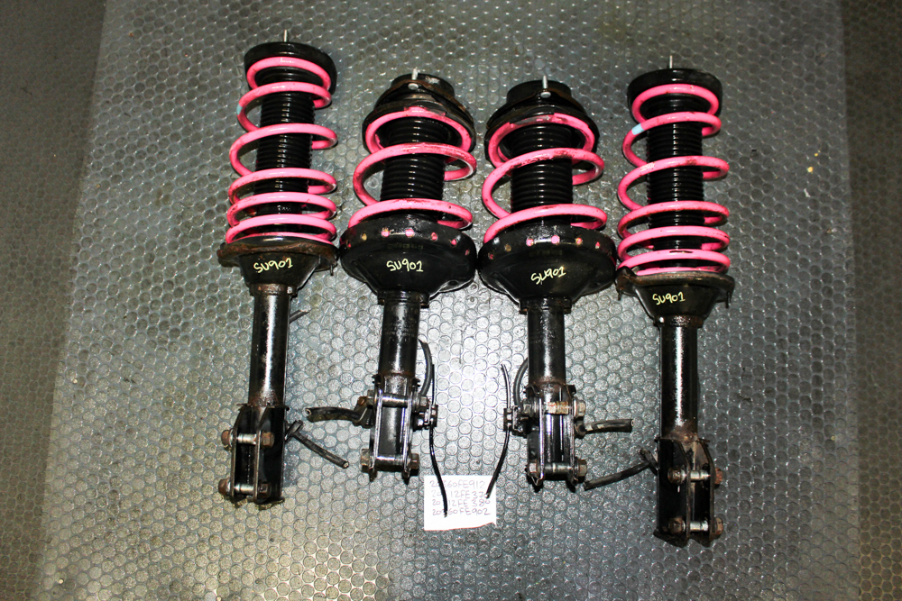 Used OEM 2005–2007 Subaru WRX STI GDB struts with JDM Spec C springs, full set of 4