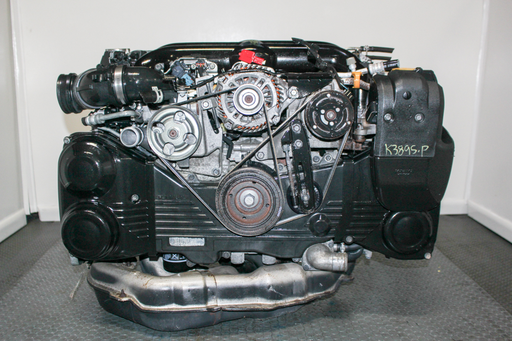 Used JDM Subaru EJ20X 2.0L twin-scroll turbo engine with dual AVCS and secondary air pump, Legacy 2.0GT